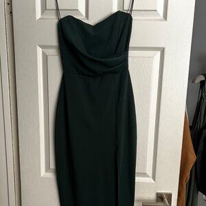 Emerald Green Midi Dress